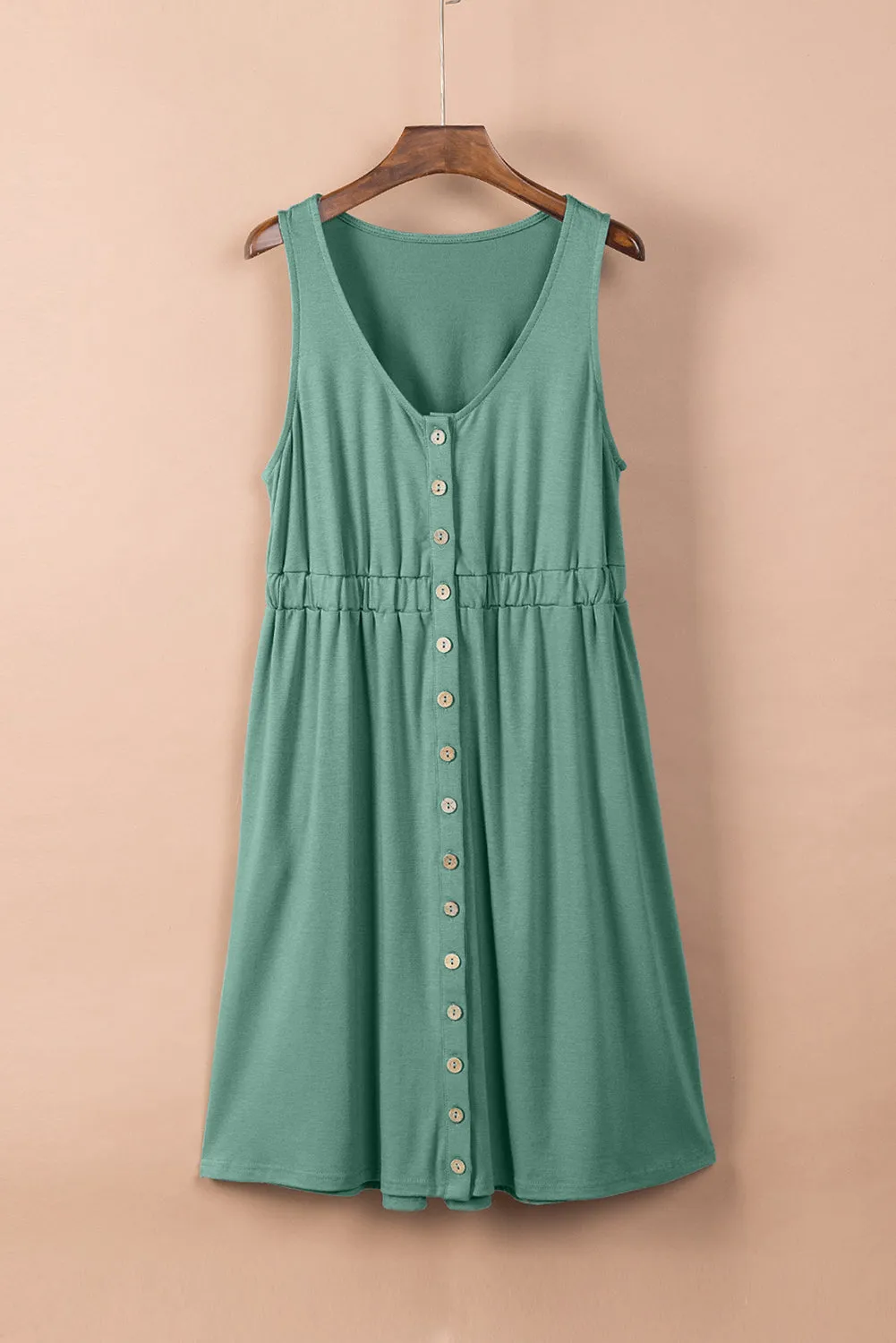 Magic Dress Sleeveless Button Down Mini Dress