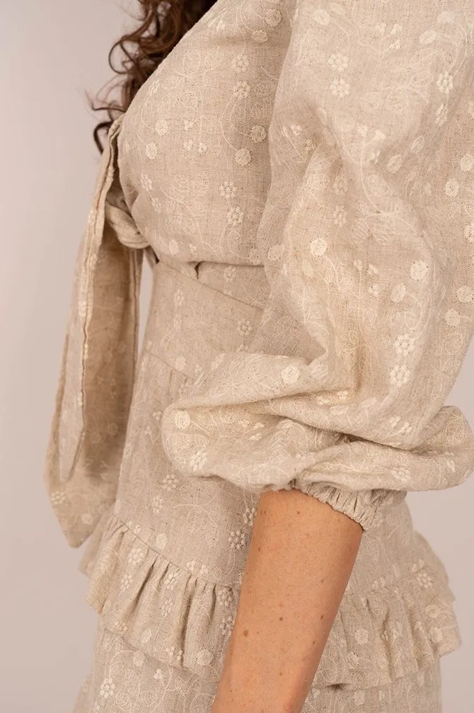 Margaret Dress Beige