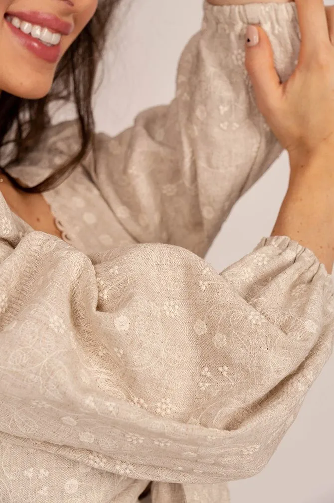 Margaret Dress Beige