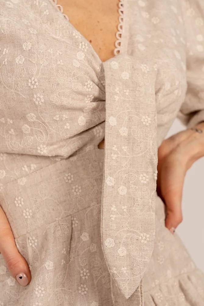 Margaret Dress Beige