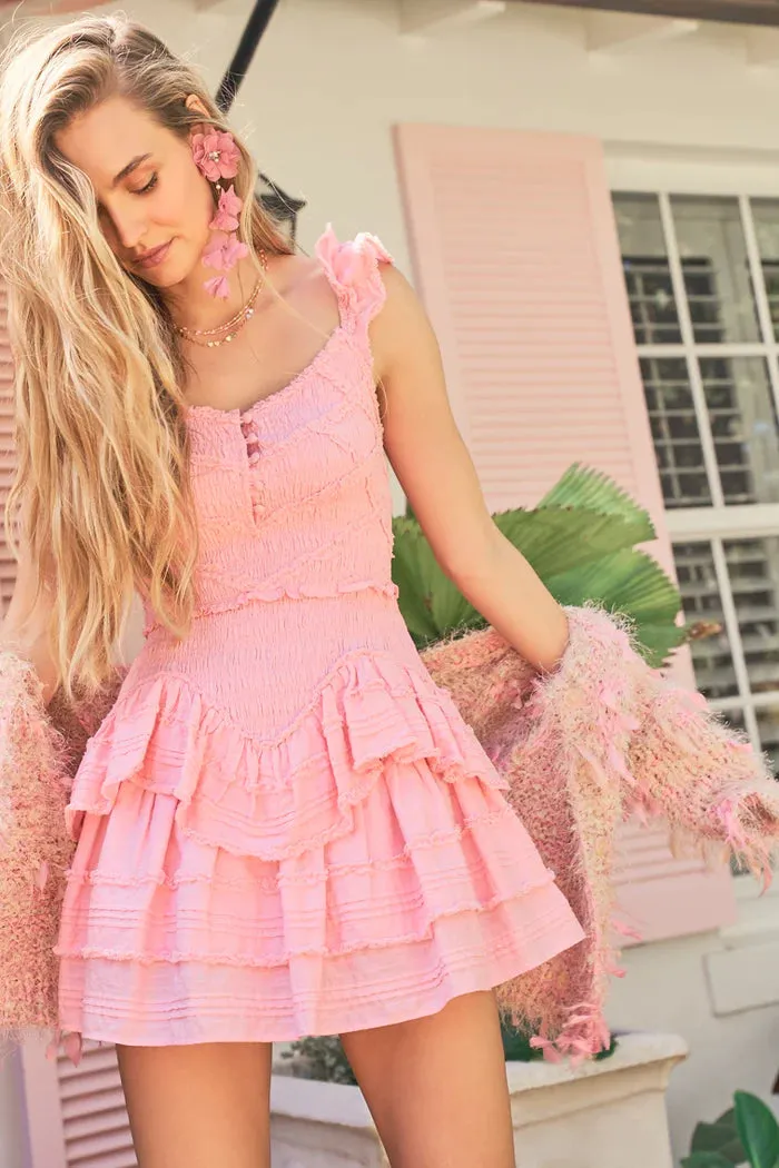 Marsinia Dress in Bubblegum Pink