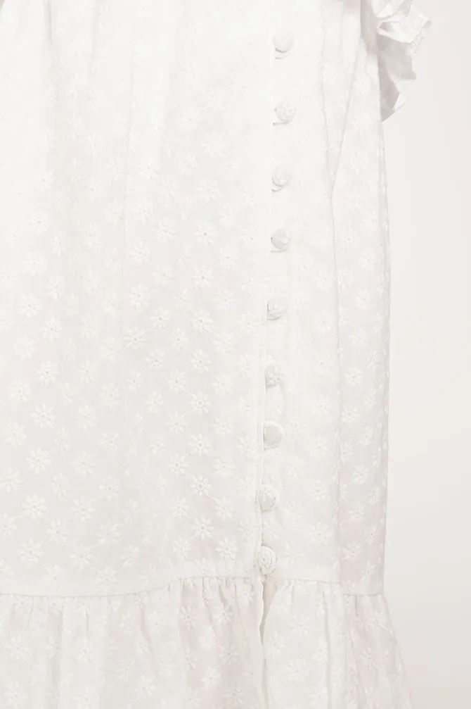 Melody Cotton Dress White