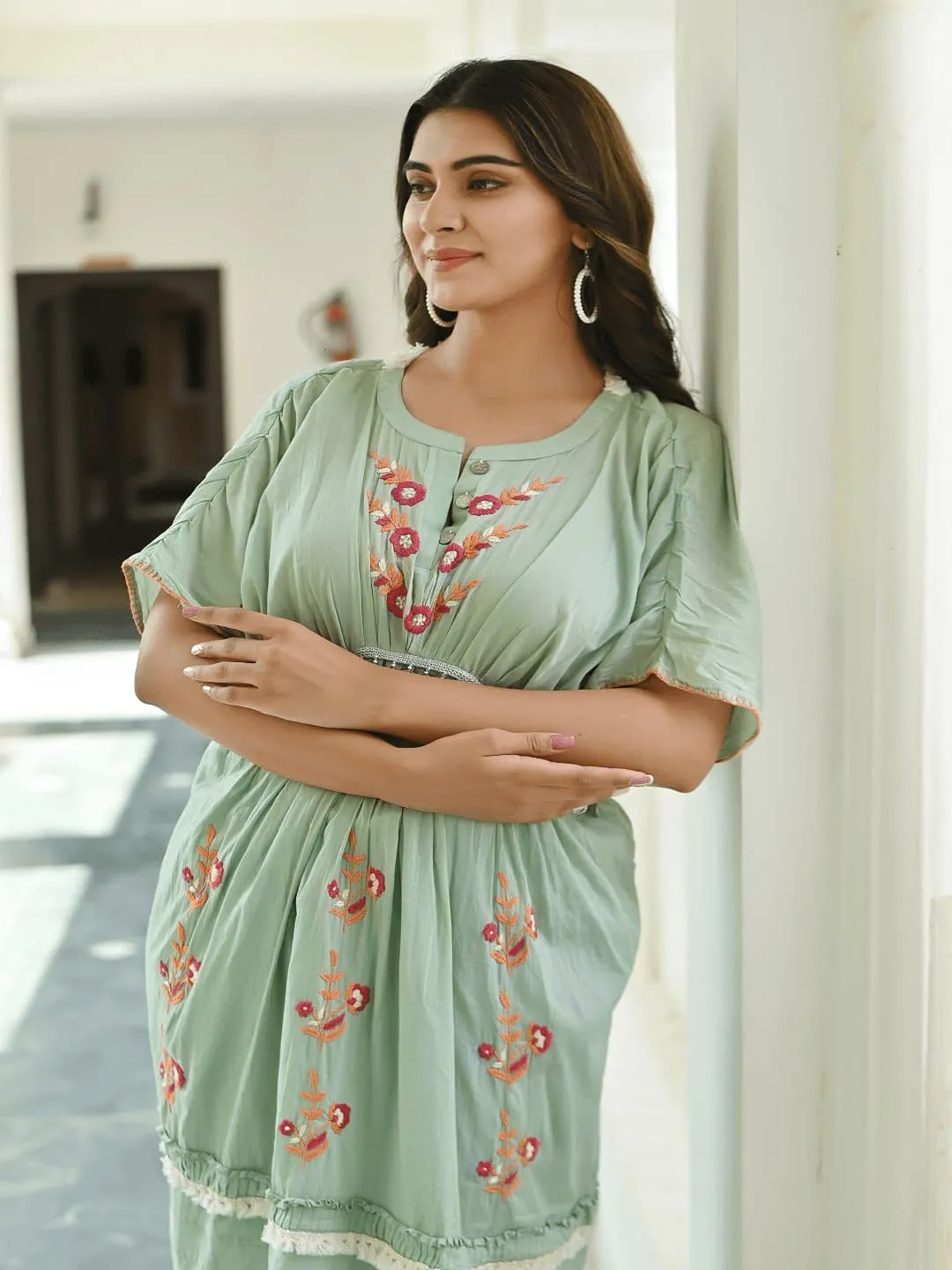 Mint Green Utsav Chikankari Dress