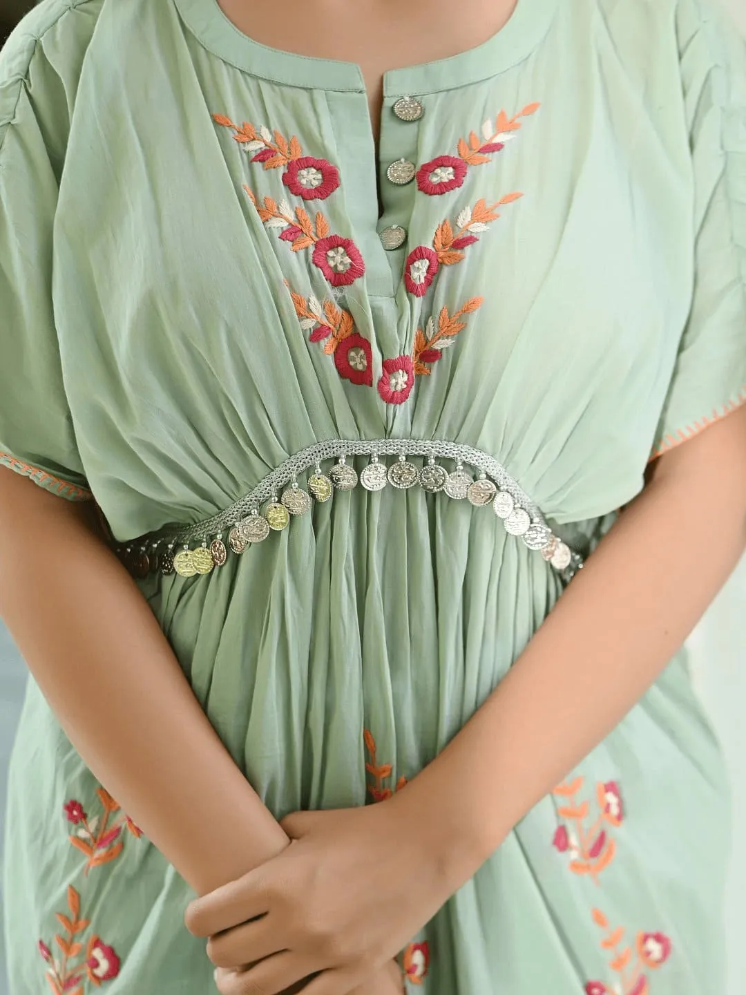 Mint Green Utsav Chikankari Dress