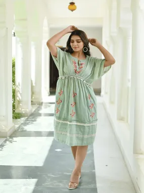 Mint Green Utsav Chikankari Dress