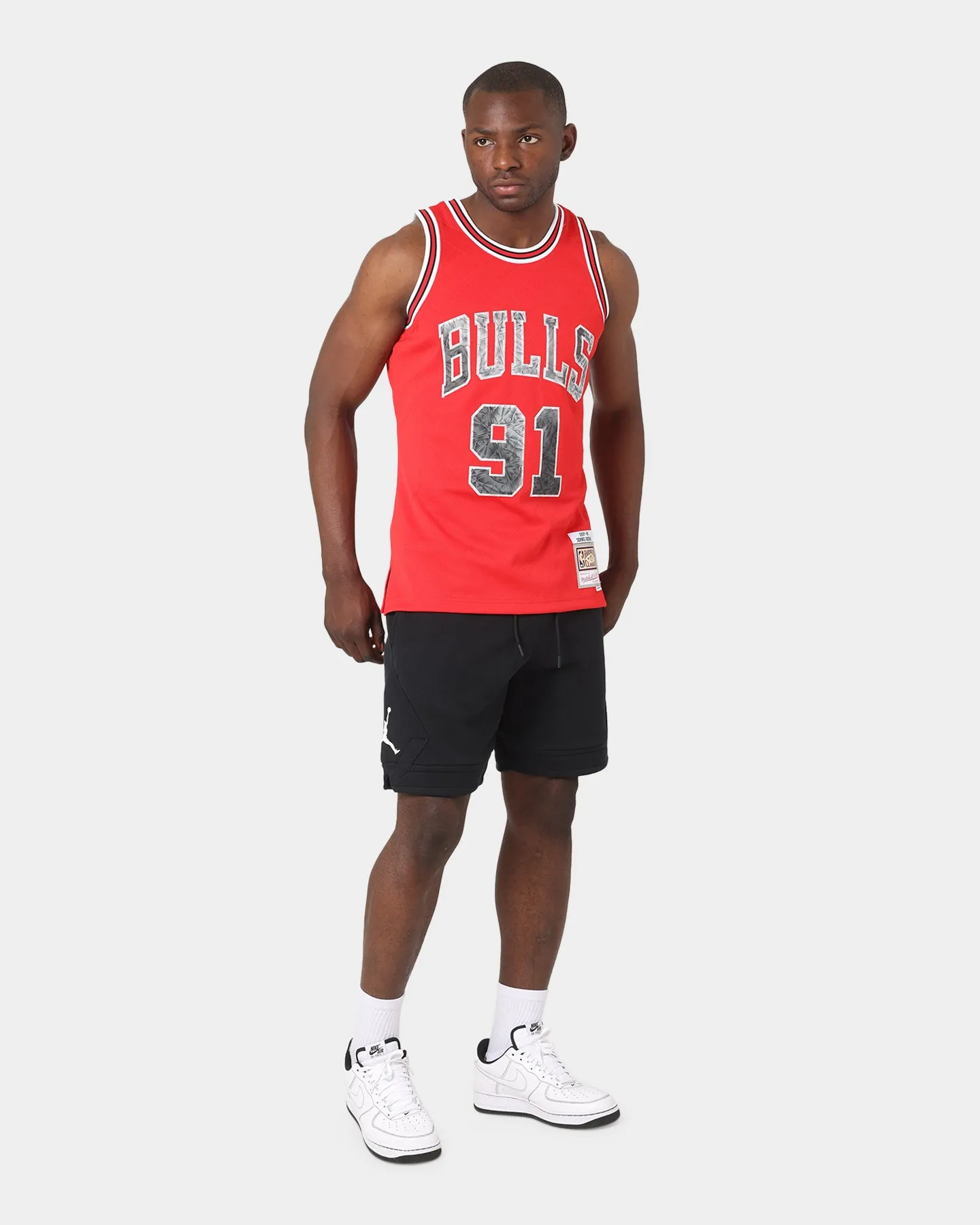 Mitchell & Ness Chicago Bulls Dennis Rodman '97-'98 #91 75th Anniversary Diamond Jubilee Swingman Jersey Red