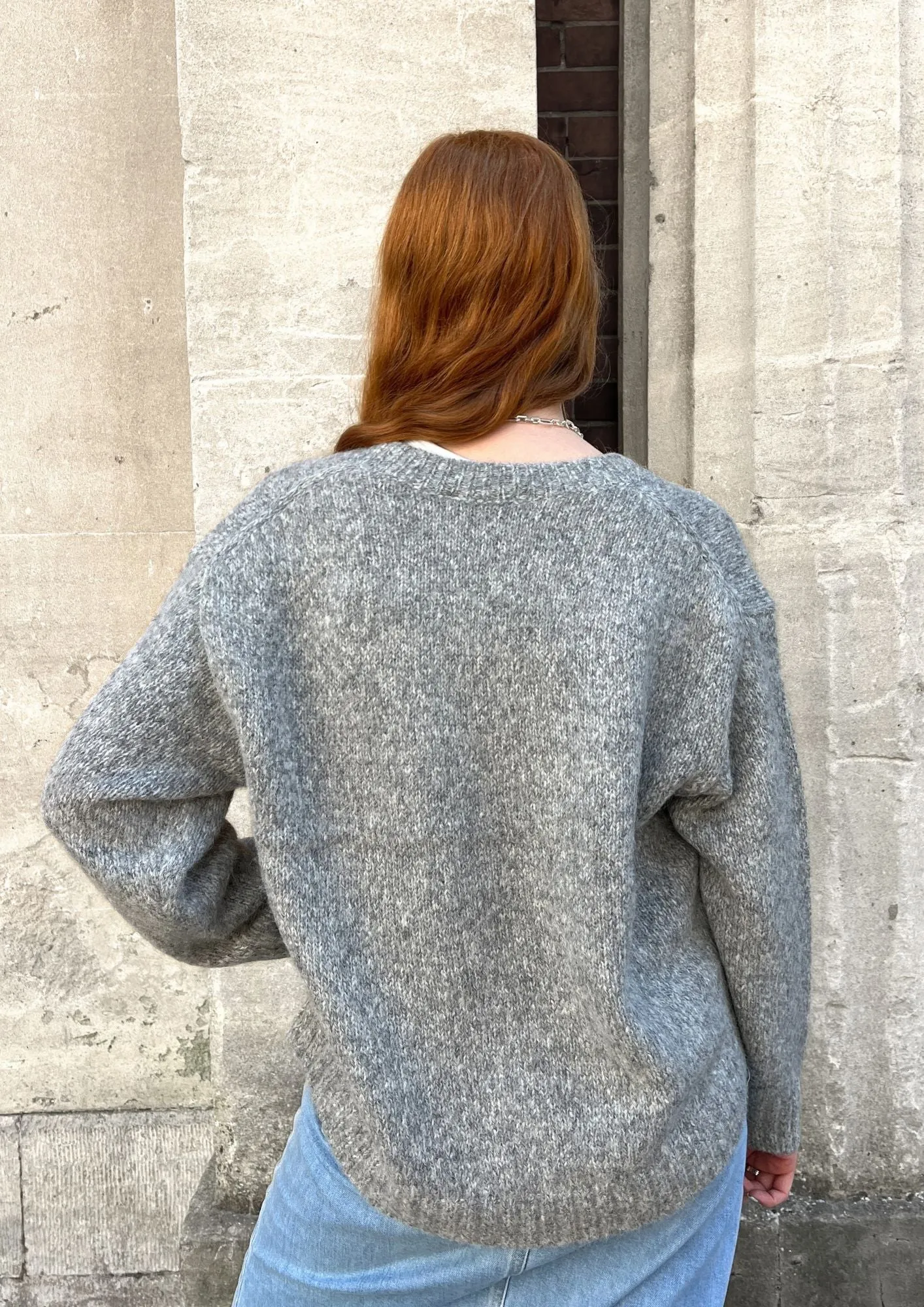 MMWelma Warm Knit Grey Melange
