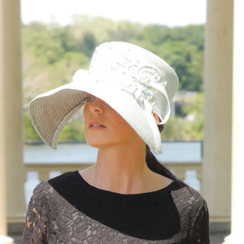 NA33218-Ladies Silver Dress Hat