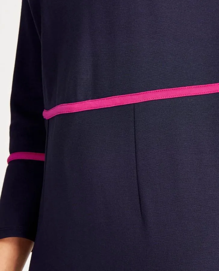 Navy Ponte Dress