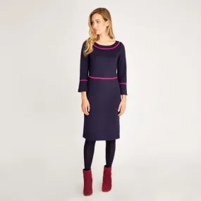 Navy Ponte Dress
