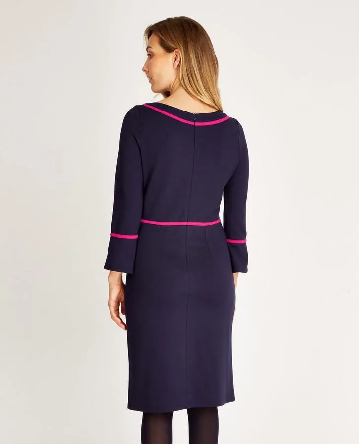Navy Ponte Dress