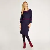 Navy Ponte Dress
