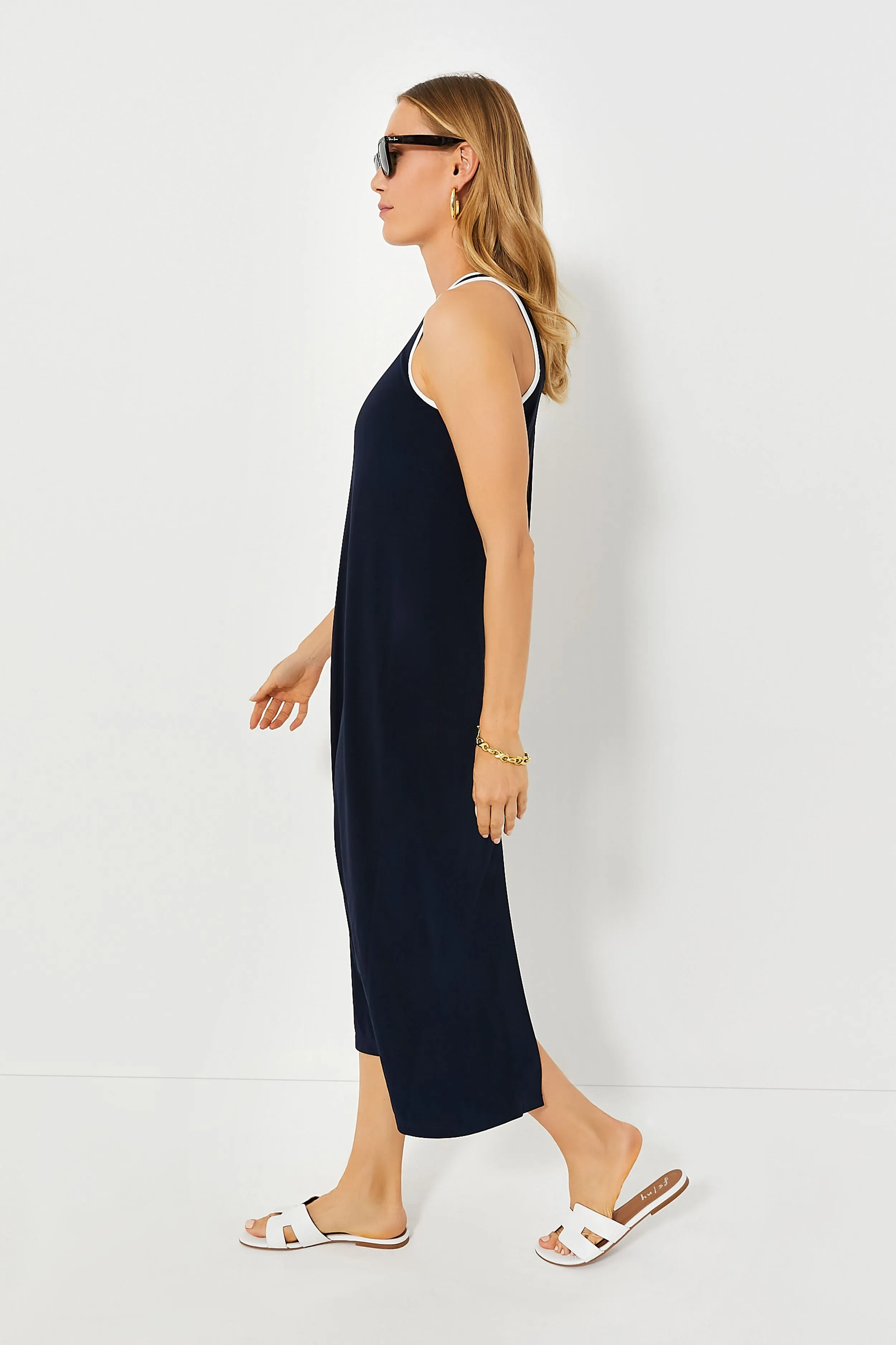 Navy Tori Racerback Dress