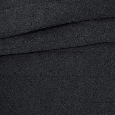 New - Full/Queen Channel Jersey Comforter Set Black - Pillowfort