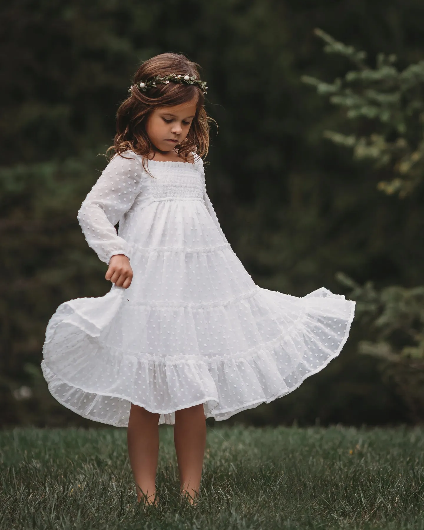 Nora Dress (white swiss dot)