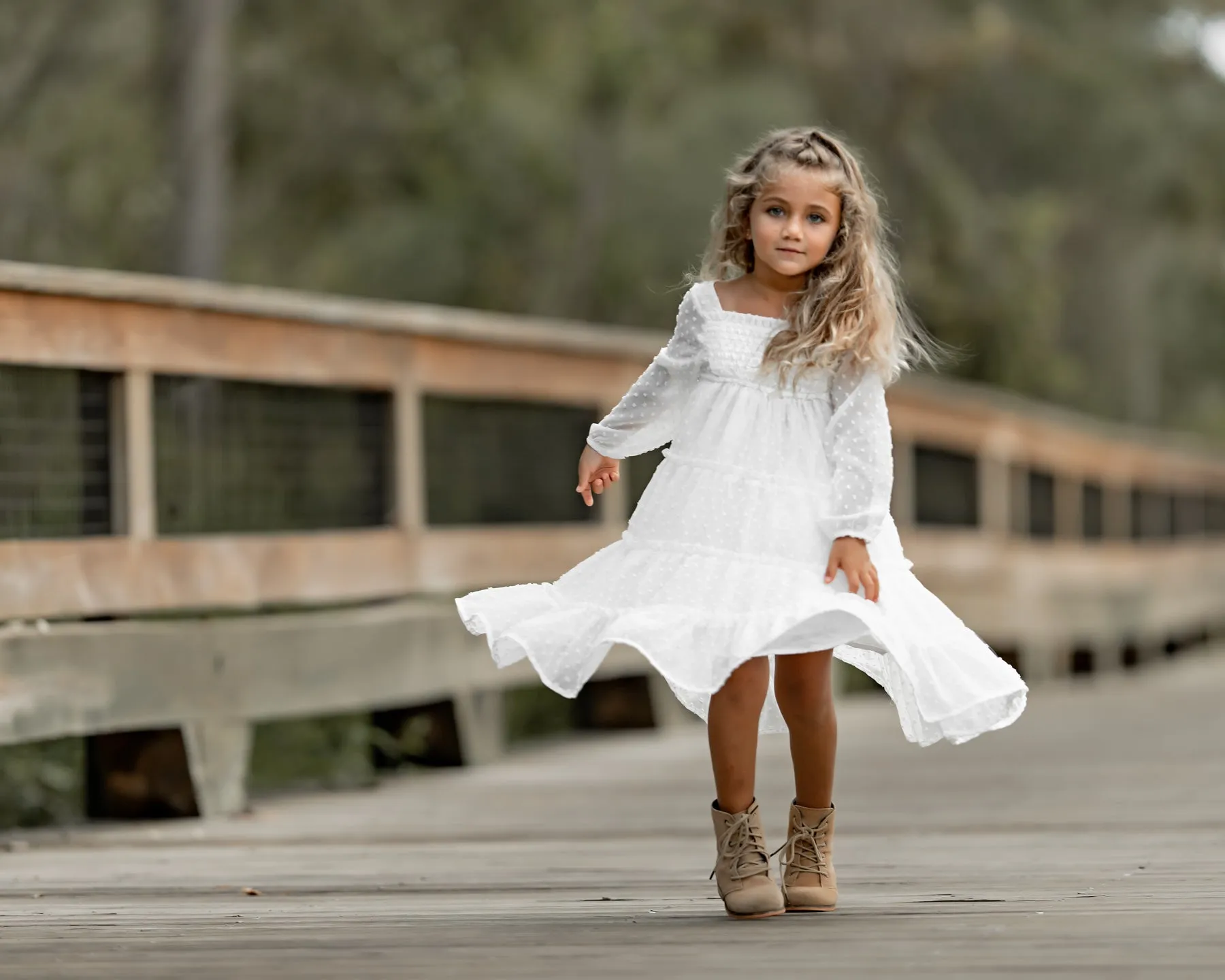 Nora Dress (white swiss dot)