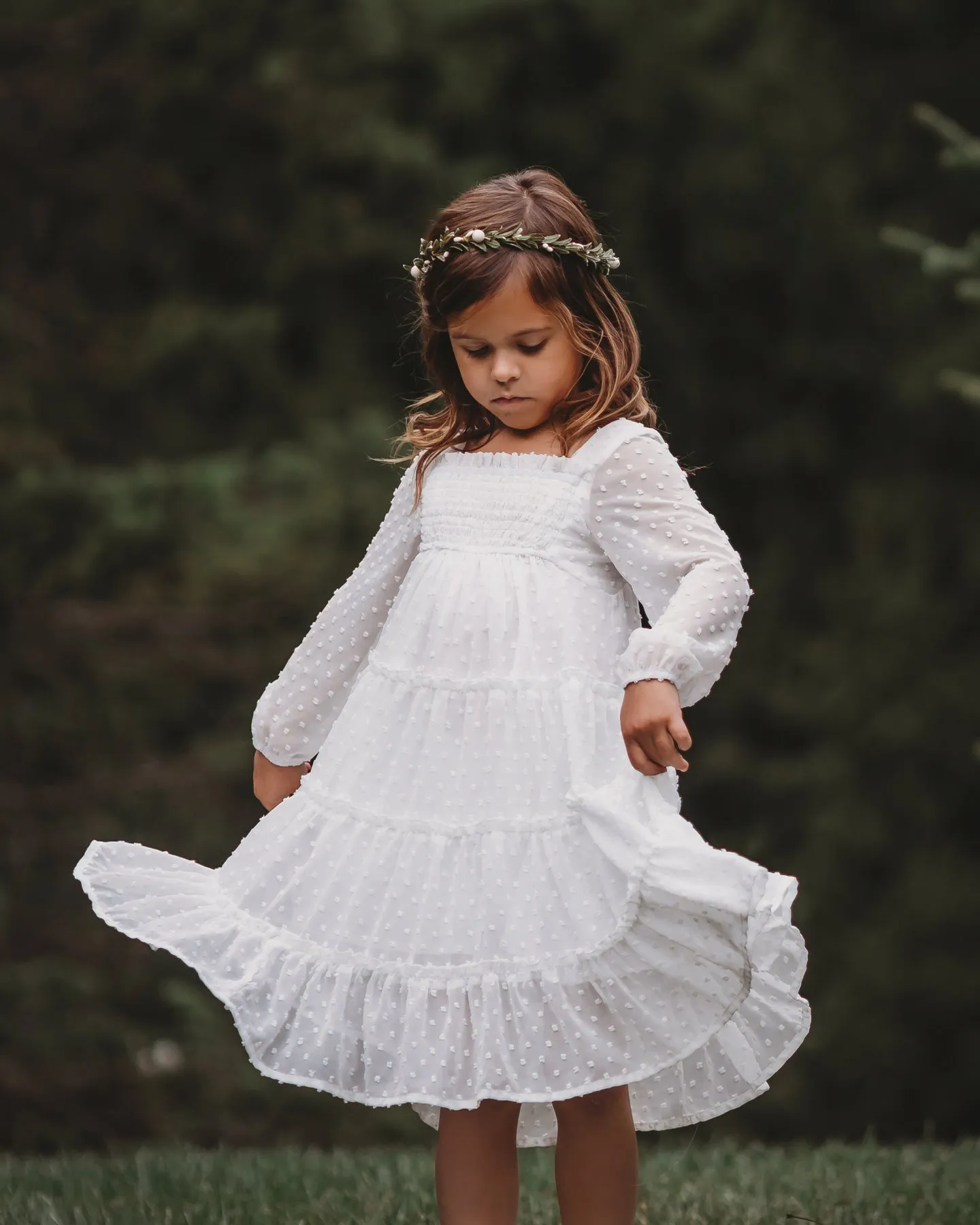 Nora Dress (white swiss dot)
