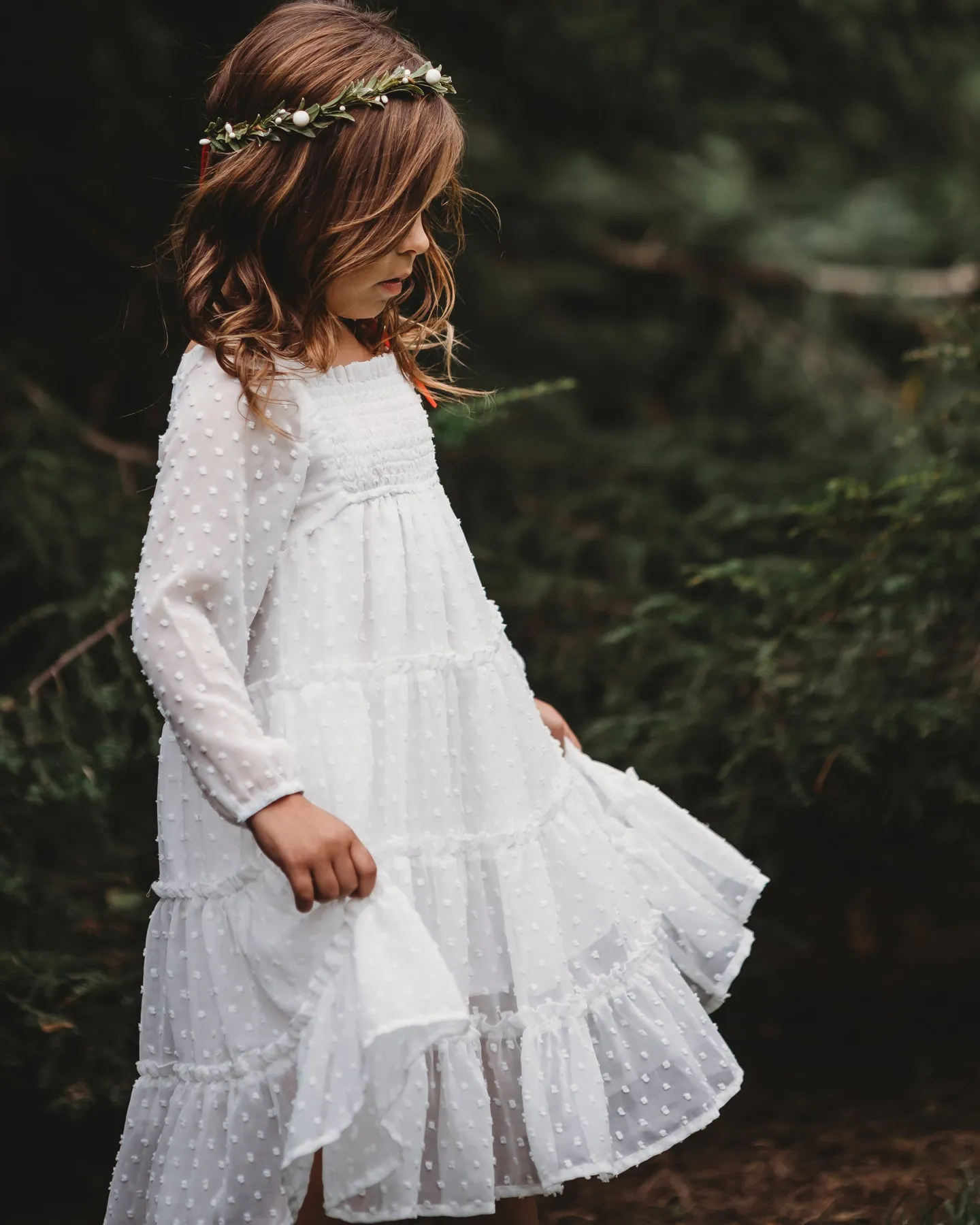 Nora Dress (white swiss dot)