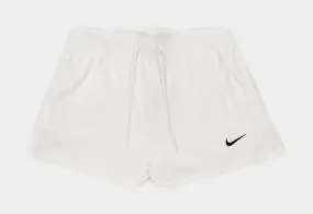 NSW High-Waisted Ribbed Jersey Womens Shorts (Beige)