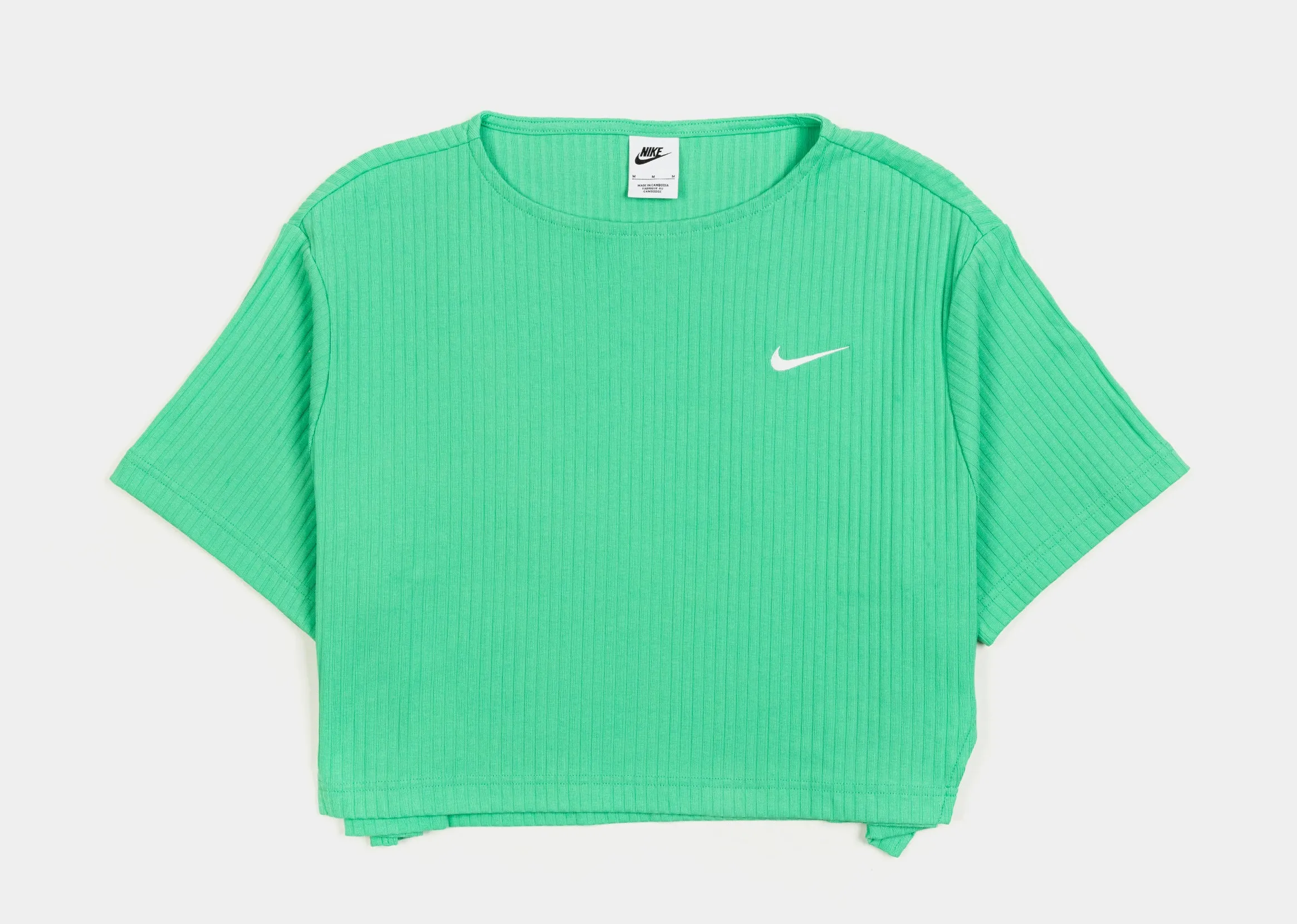 NSW Ribbed Jersey Womens Short Sleeve Shirt (Green)