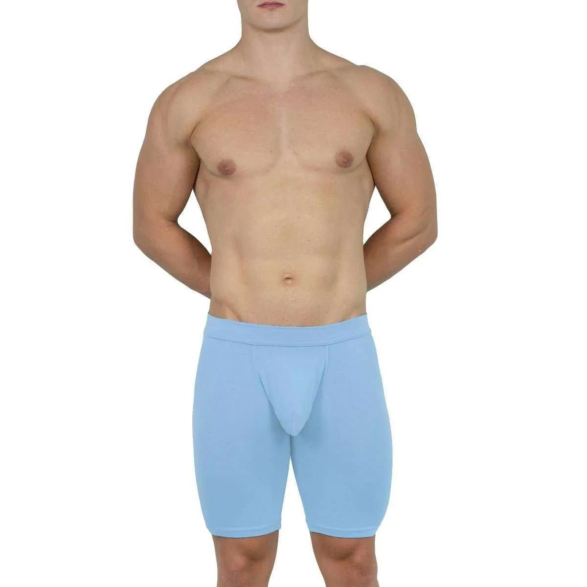Obviously EliteMan Boxer Brief 9inch Leg - Sky Blue