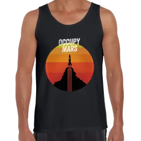 Occupy MARS Nasa Space Project SpaceX Rocket Stars Tank Top