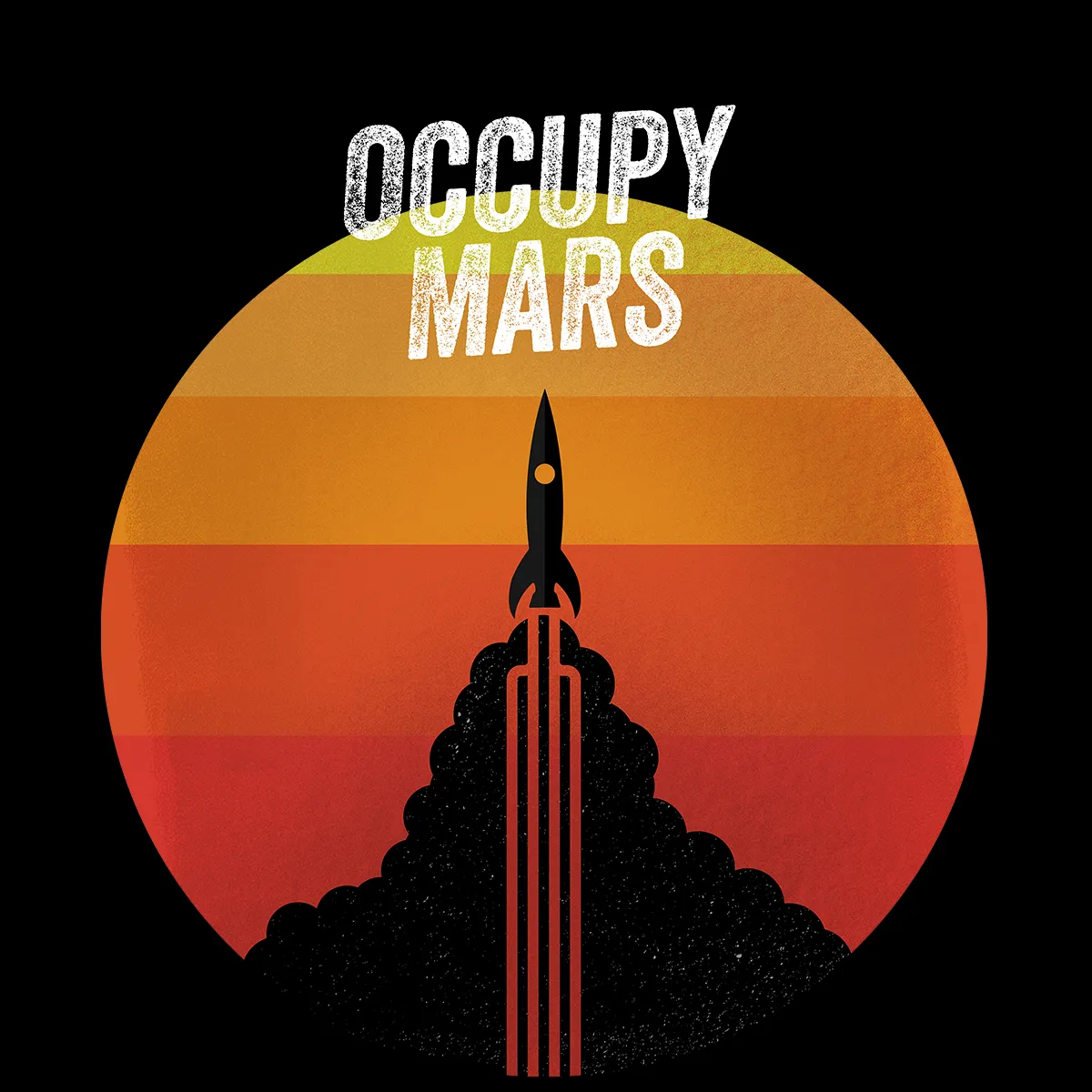 Occupy MARS Nasa Space Project SpaceX Rocket Stars Tank Top