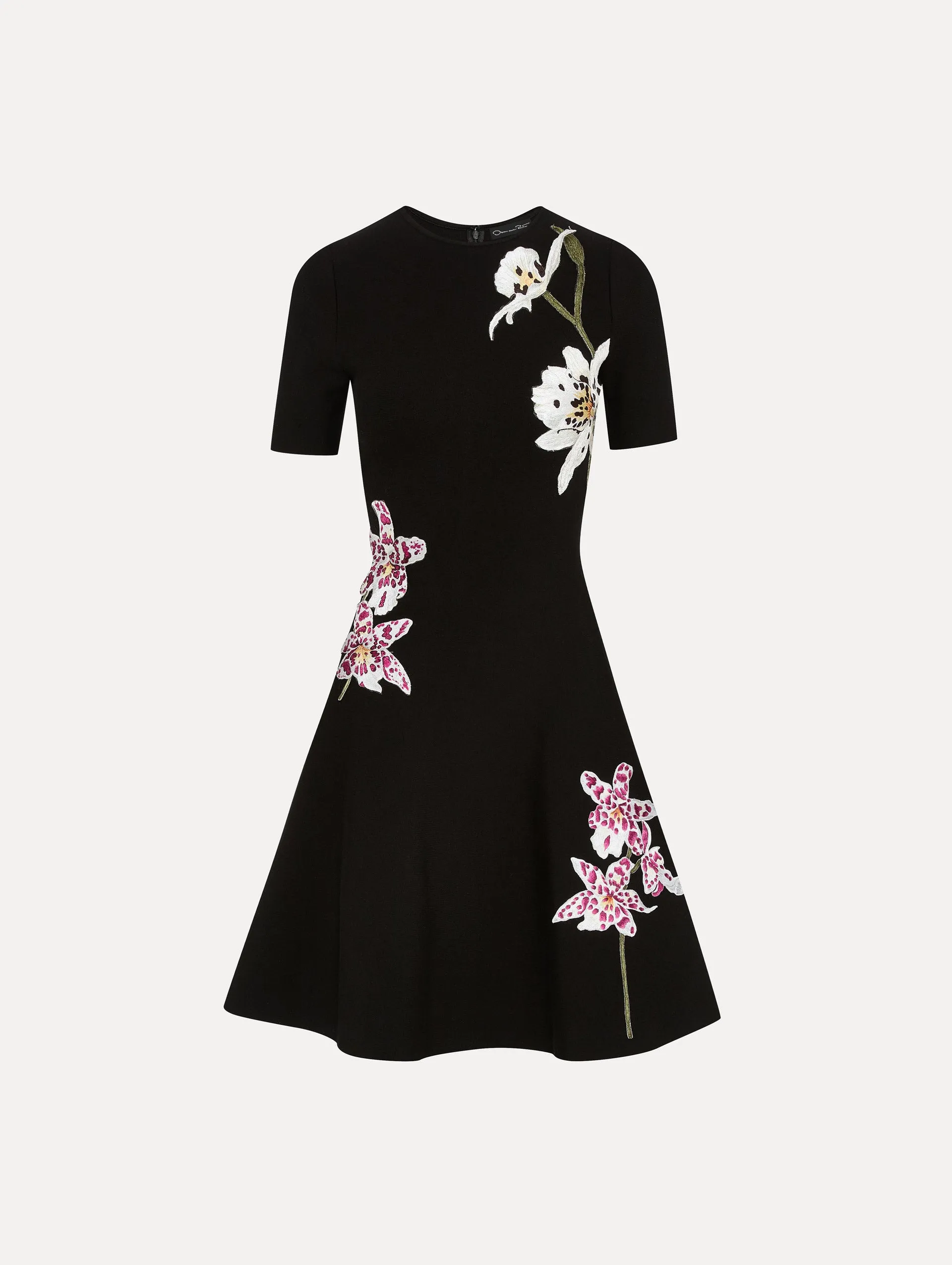 Orchid Threadwork Jacquard Dress