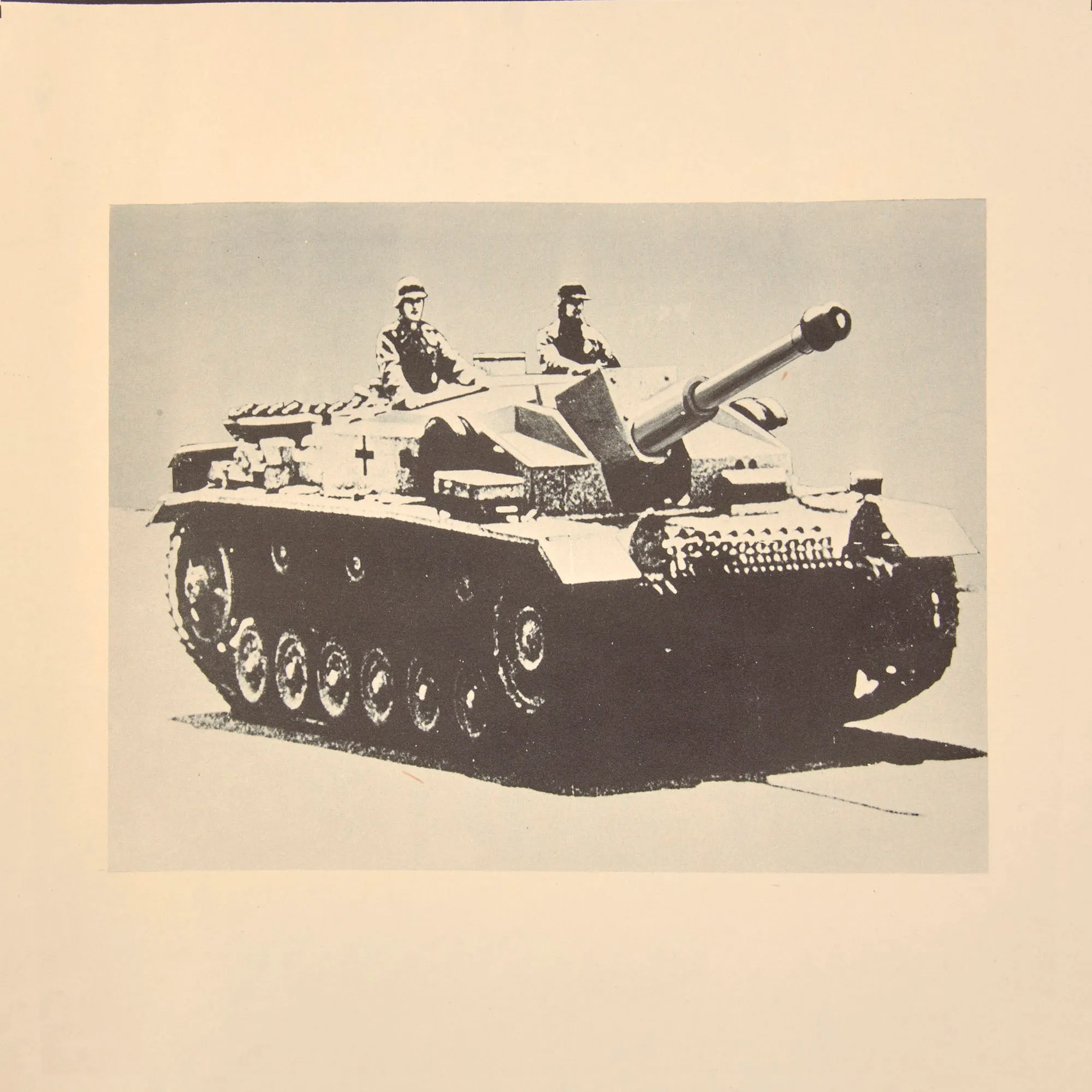 Original U.S. WWII Armored Vehicle Silhouette Recognition Poster Set of 4 - 24” x 19”