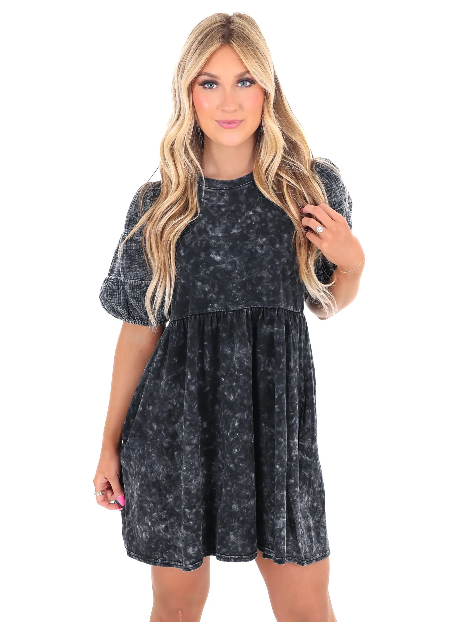 Out of Reach Gauze Mini Dress