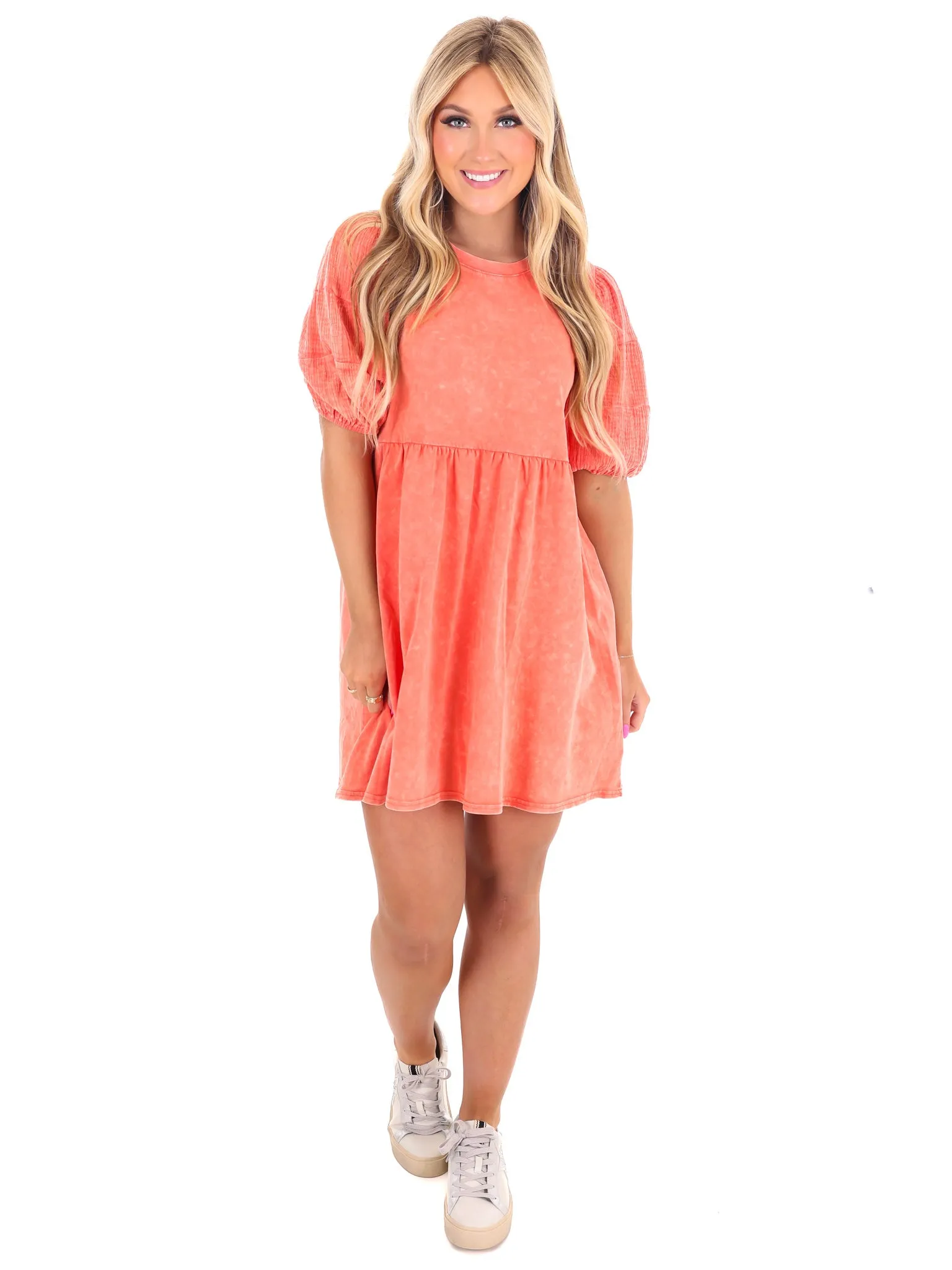 Out of Reach Gauze Mini Dress
