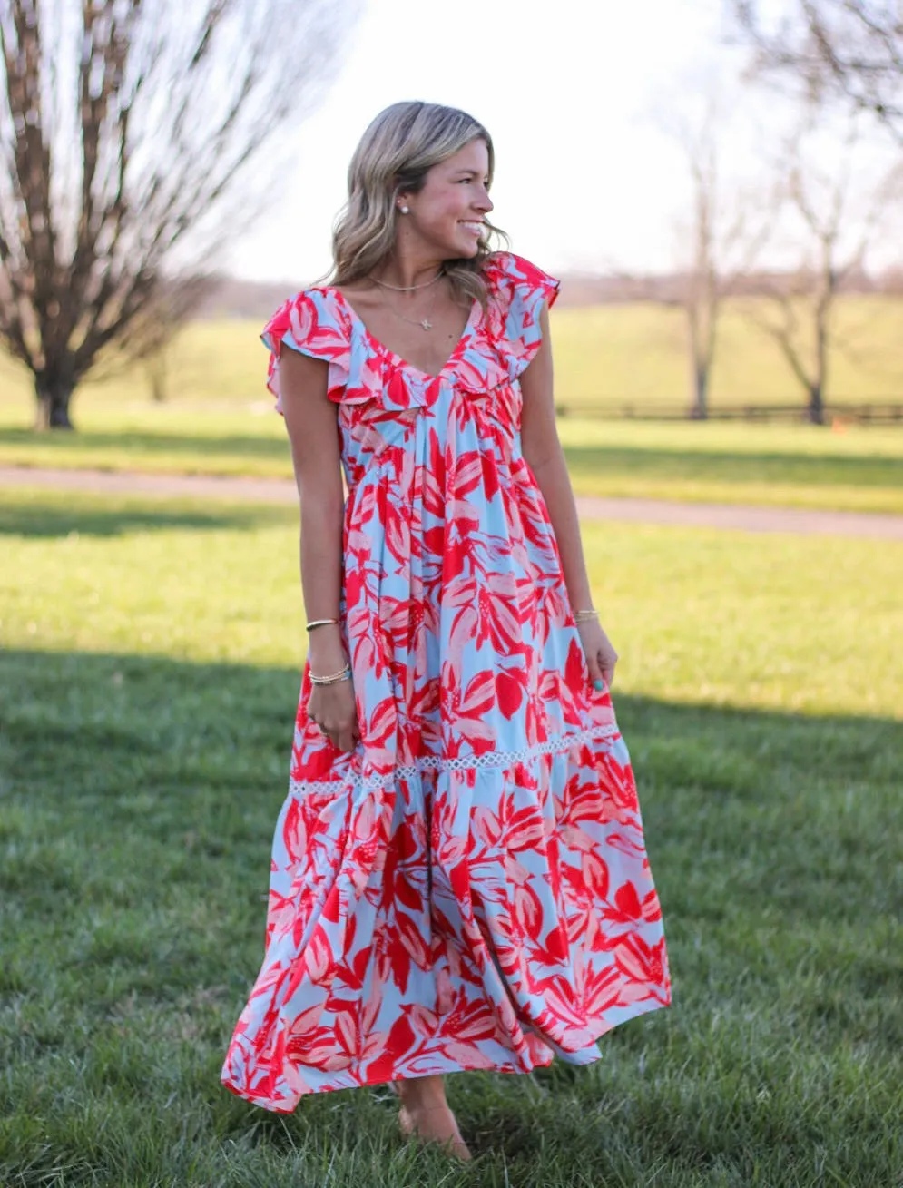 Paradise Printed Midi Dress