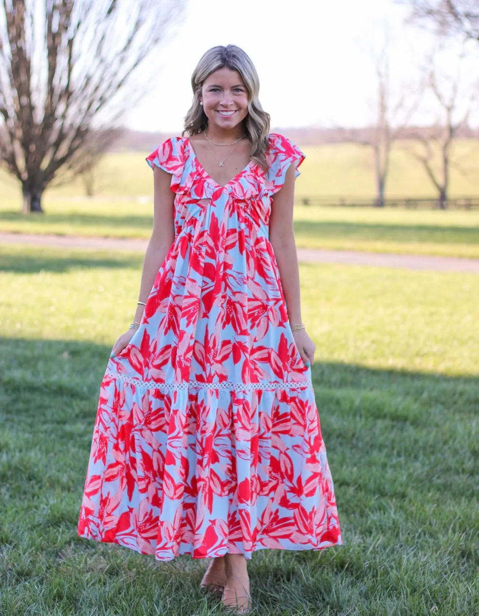 Paradise Printed Midi Dress