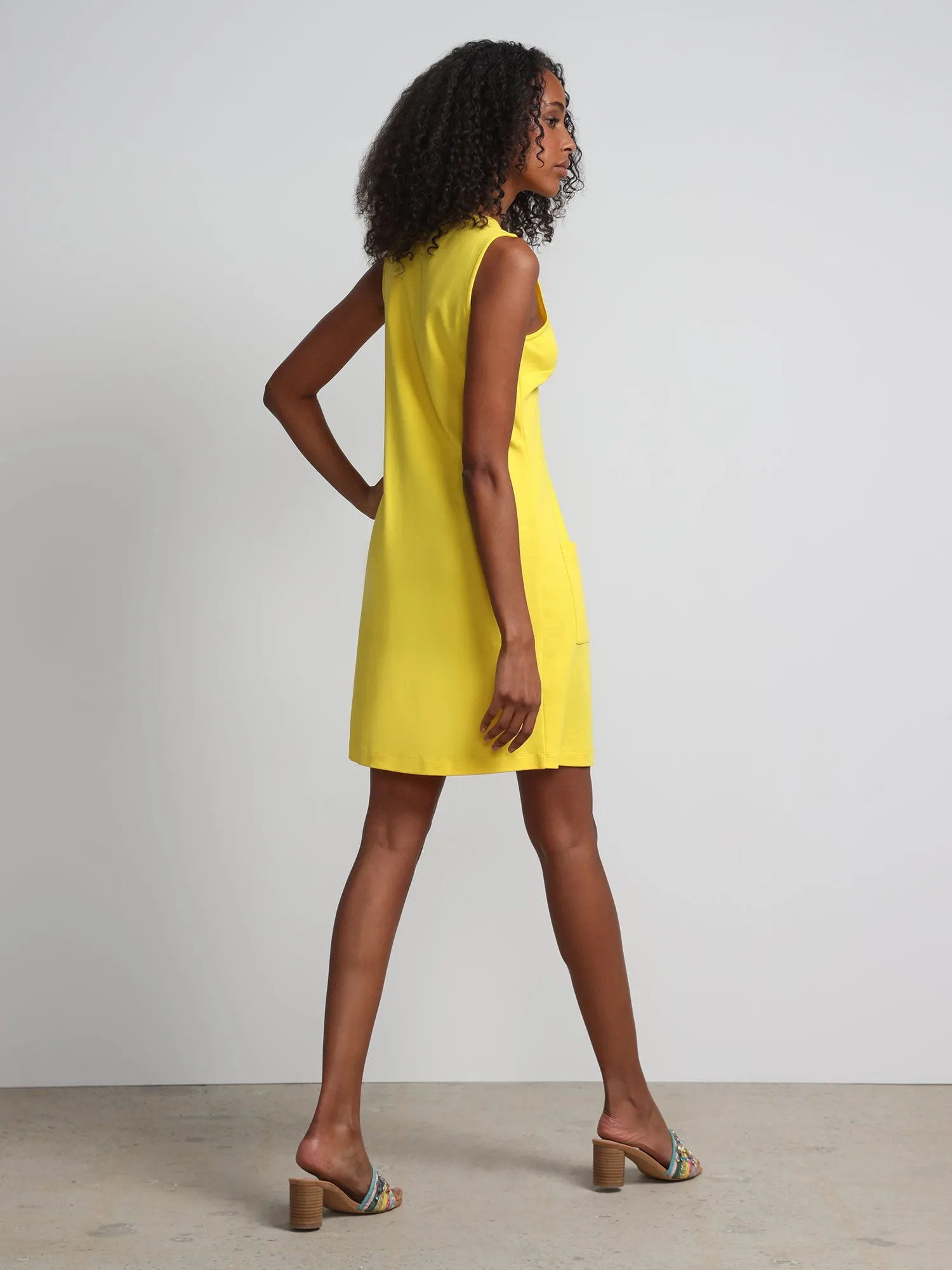 Petite Patch-Pocket Shift Dress - City Knits