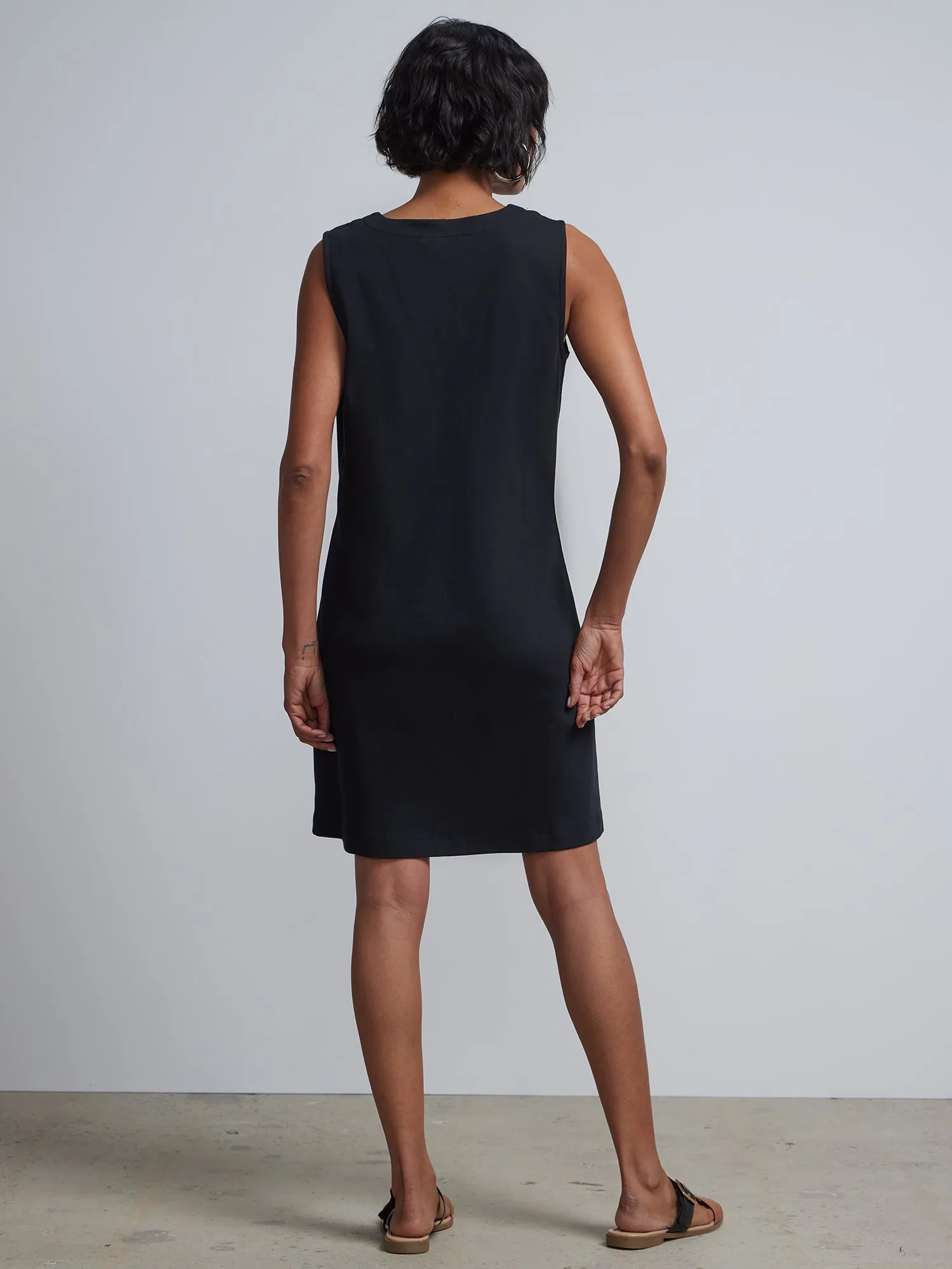 Petite Patch-Pocket Shift Dress - City Knits