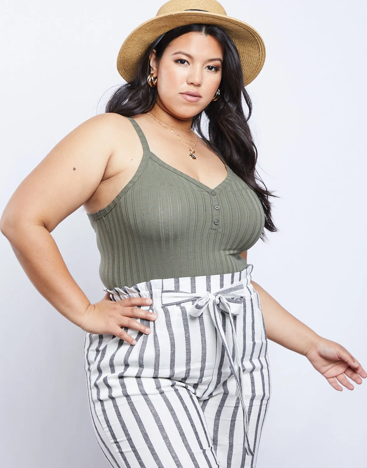 Plus Size Racer Back Tank