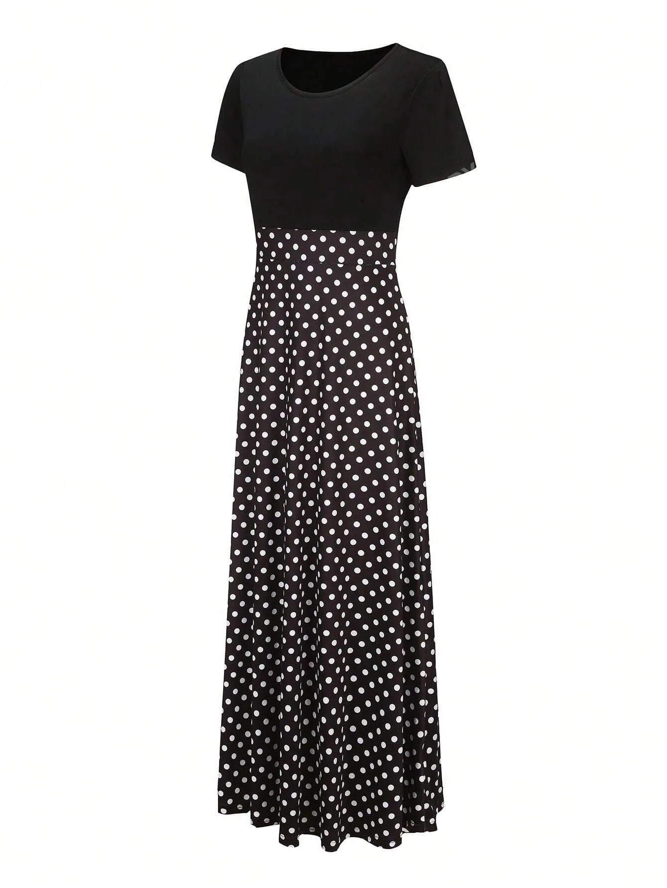 Polka Dot Print A-line Dress