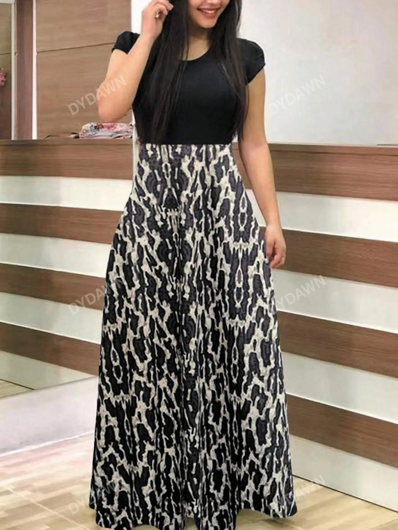 Polka Dot Print A-line Dress