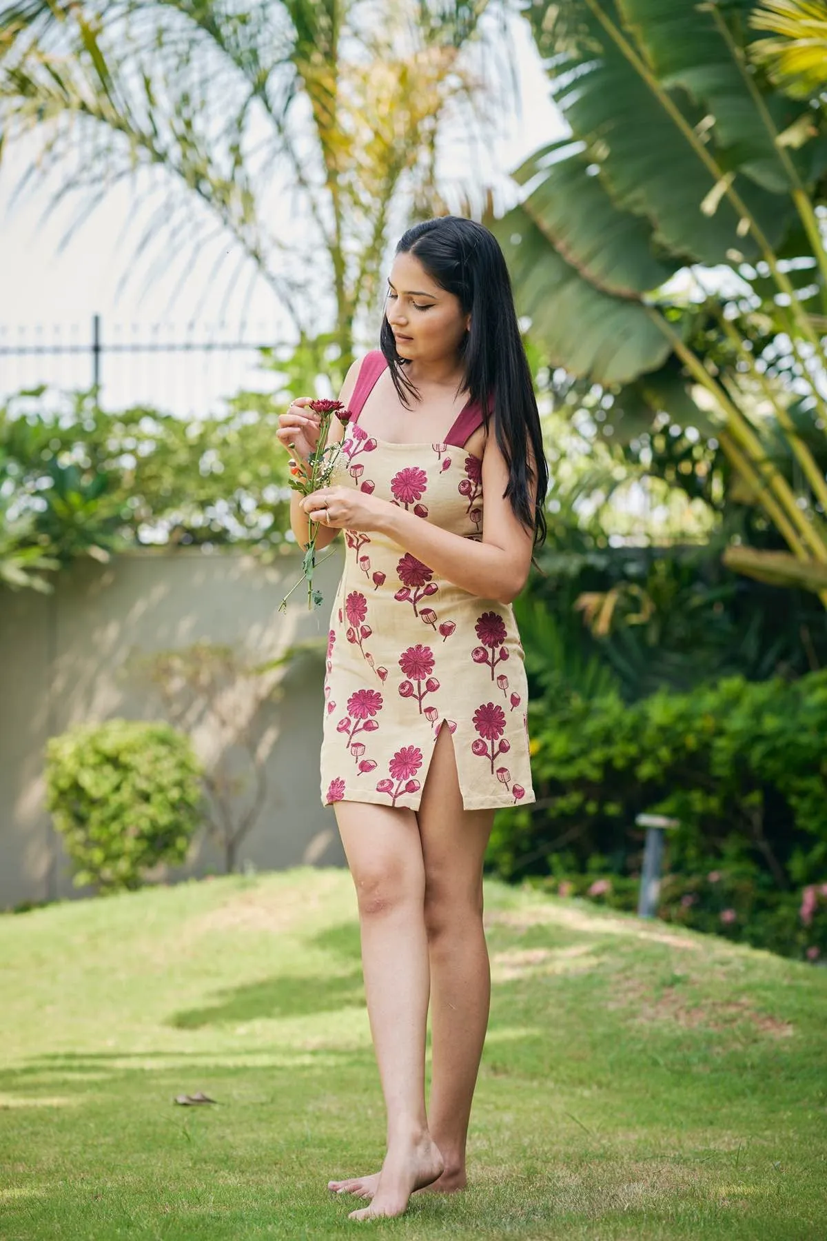 Poppy Soul Detachable Long Handloom Cotton Dress