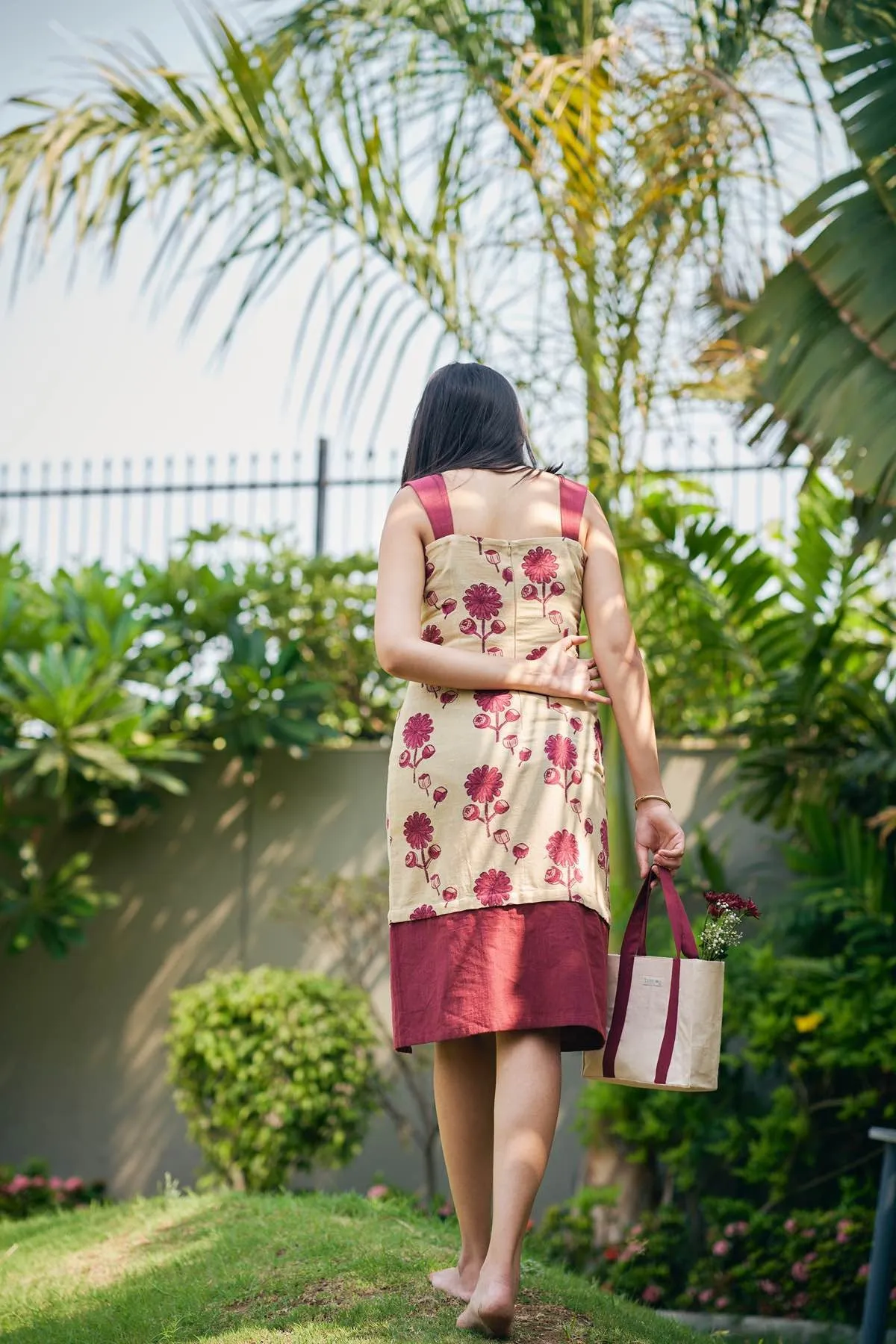 Poppy Soul Detachable Long Handloom Cotton Dress