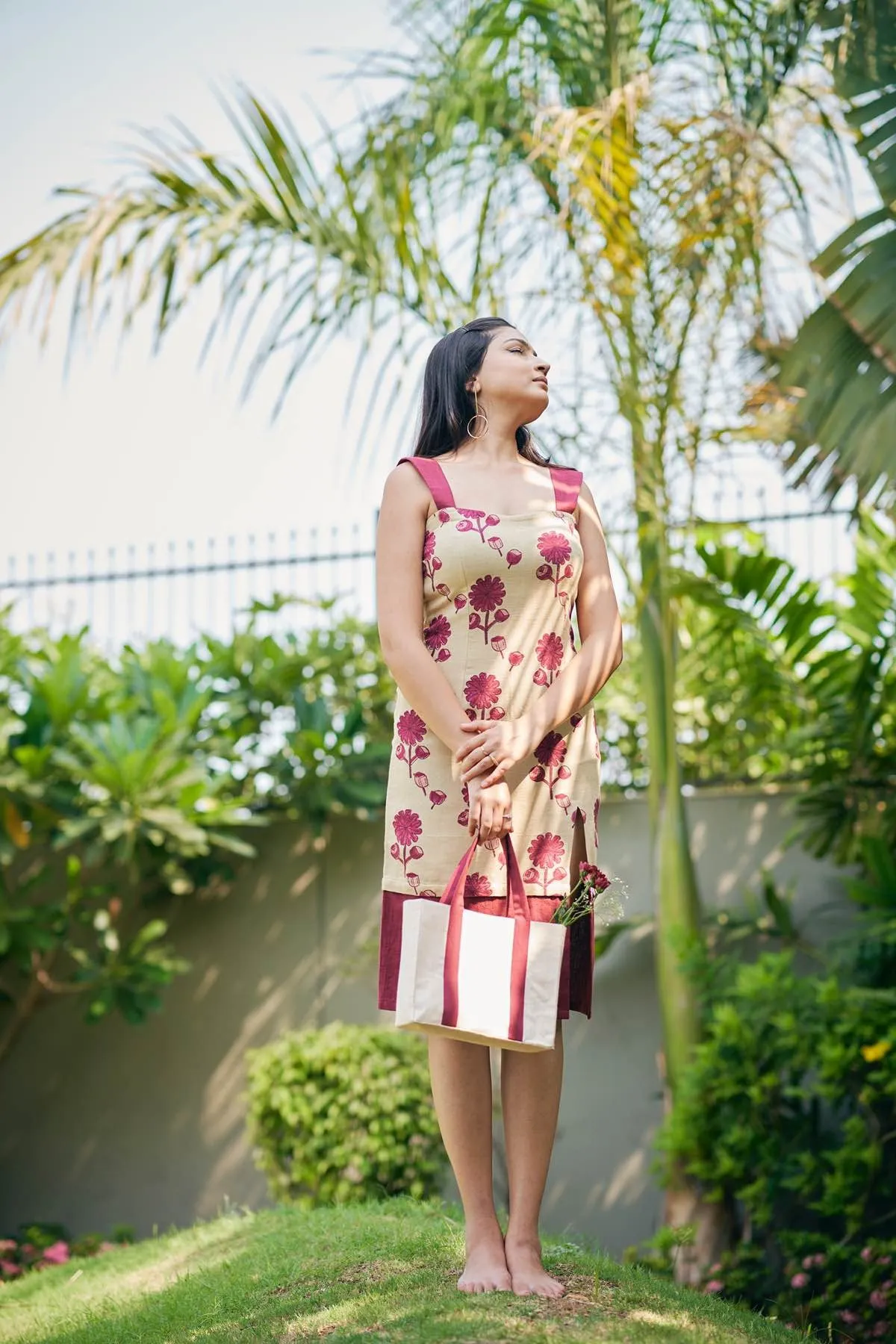 Poppy Soul Detachable Long Handloom Cotton Dress