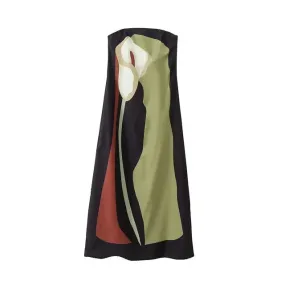 Pre Order:  Avocado Printed Strapless Dress