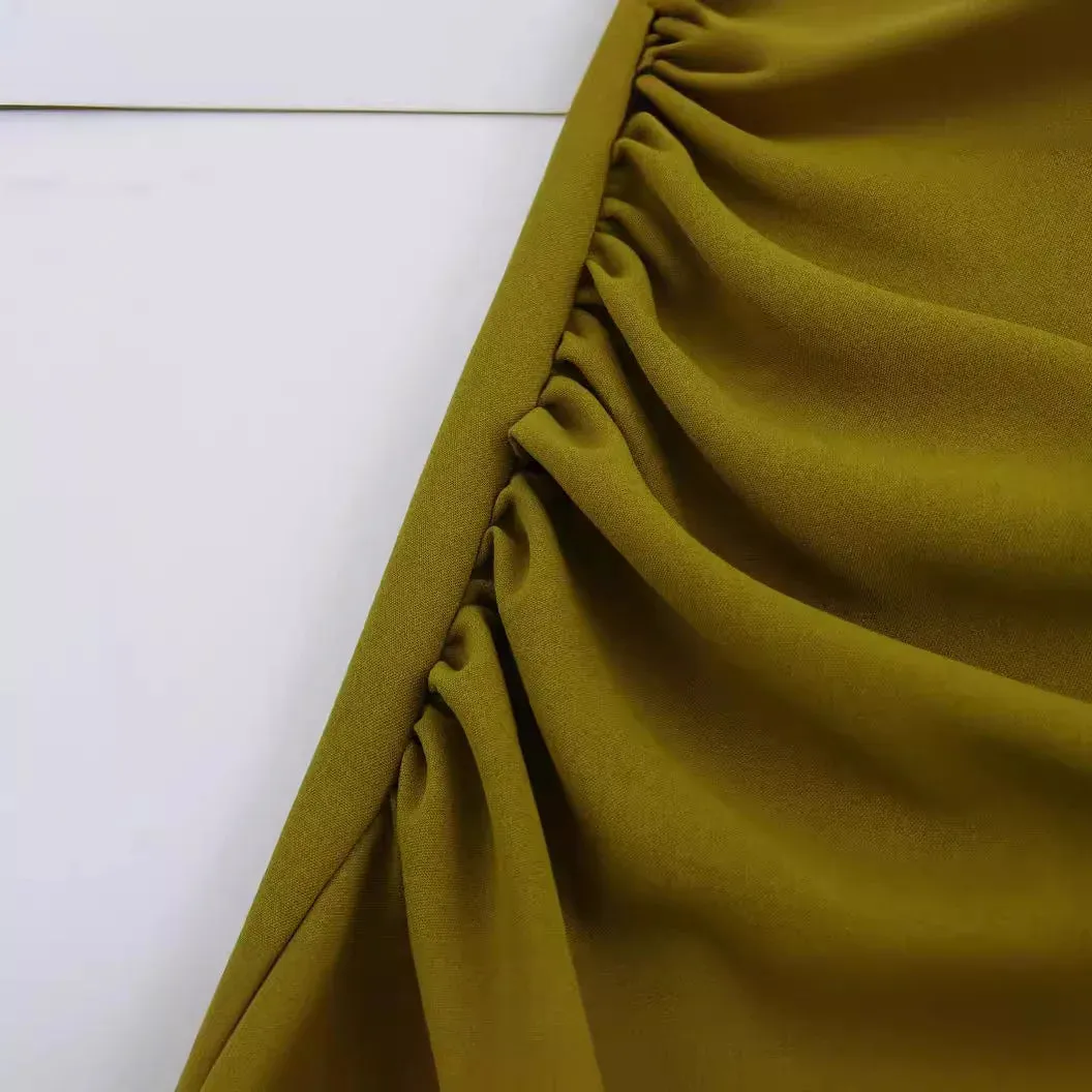 Pre Order:  Slim Fit Green Midi Dress