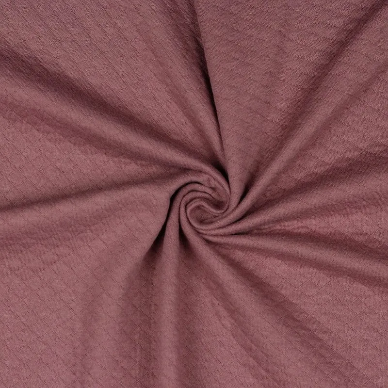 Quilted Cotton Knit - Old Blush