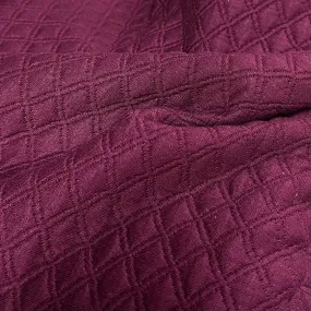 Quilted Sweater Knit, Very Berry Wine (KSW0403)