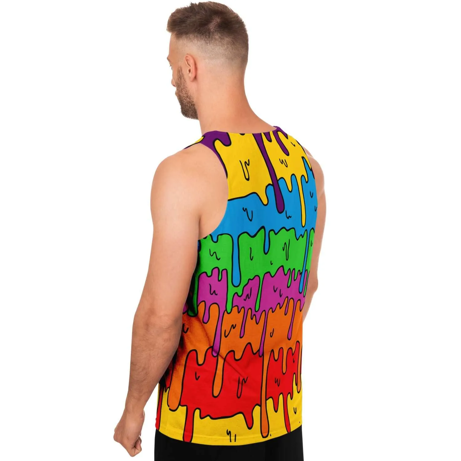 Rainbow Drip Unisex Tank