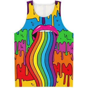 Rainbow Drip Unisex Tank