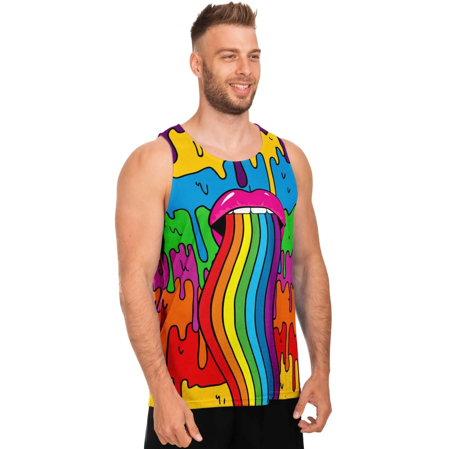 Rainbow Drip Unisex Tank