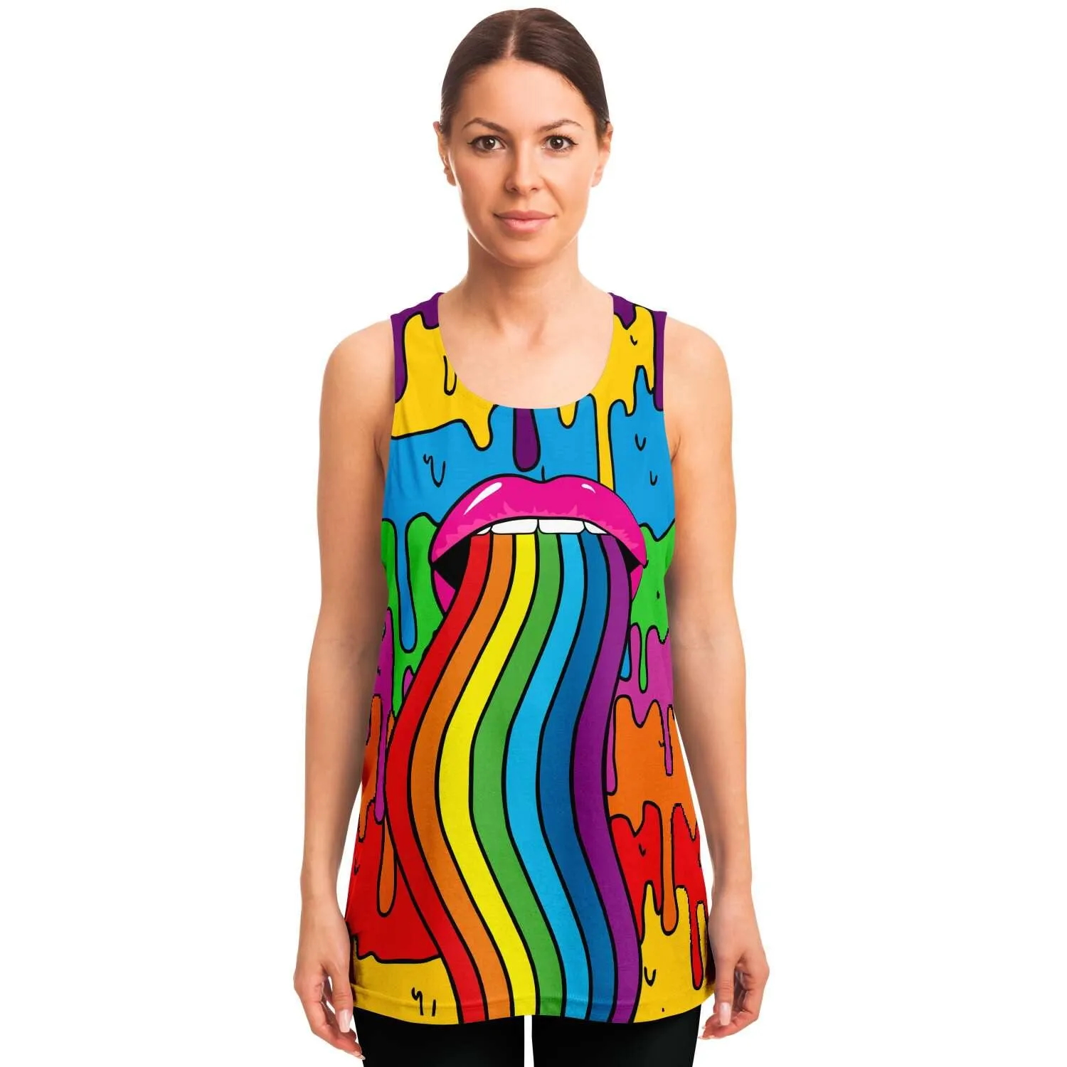 Rainbow Drip Unisex Tank