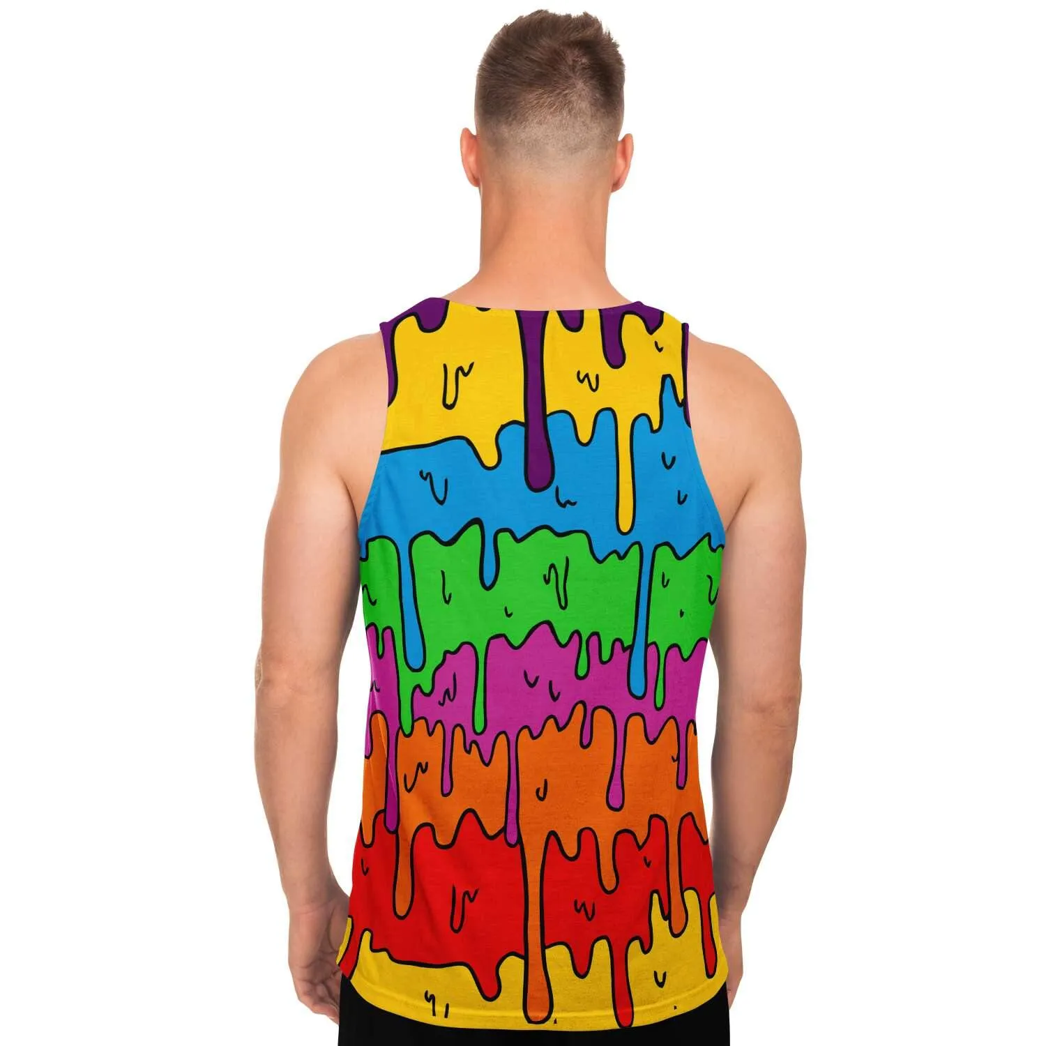 Rainbow Drip Unisex Tank